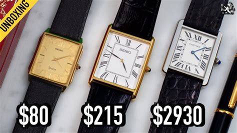 cartier tank dupe watch|cheap alternative to cartier tank.